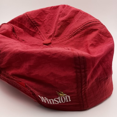VINTAGE WINSTON CIGARETTES "THE WRAP" ONLY WINSTON HAS IT HAT CAP SNAPBACK 80'S  - Afbeelding 7 van 17