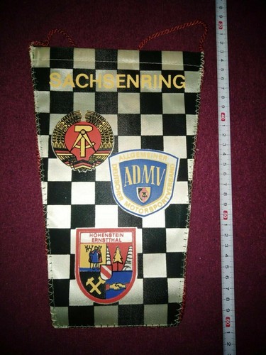 Alter Motorsport wimpel: SACHSENRING -Großer Preis der DDR - Bild 2 von 2