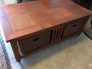 Details About Solid Oak Or Pine Coffee Table With Storage Drawers Details About Solid Oak Or Pine Coffee Table With Storage Drawers