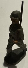ELASTOLIN - GERMAN SOLDIER MARCHING WITH RIFLE COMPOSITE FIGURE WW2