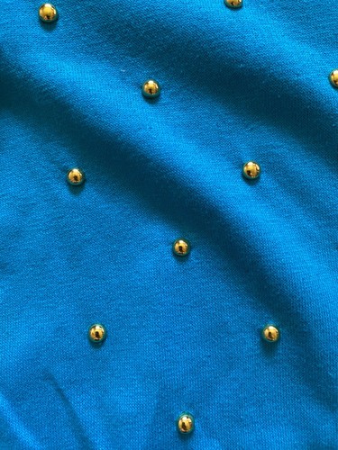 M.J. Carroll Women Beaded Sleeveless Knee Sheath Dress Turquoise Size 5/6 - Picture 4 of 16