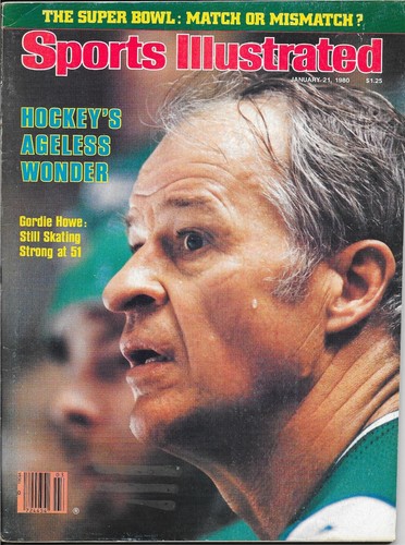 Sports Illustrated 1980 GORDIE HOWE Hartford Whalers NHL WHA Hockey NO LABEL - Picture 3 of 4