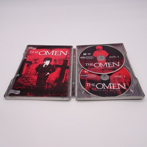 The Omen (DVD, 1976, 2 Disc Set) Steelbook W/ Insert - Picture 3 of 3