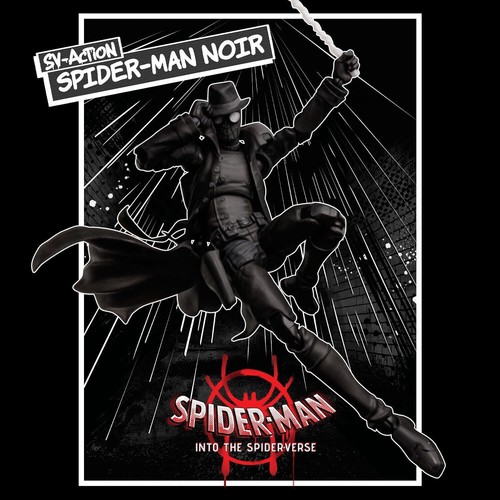 Japan Authentic Sentinel SV-Action Spider-Man Noir Action Figure - 第 6/16 張圖片