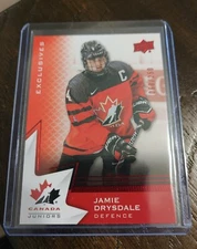 20/21 UD TEAM CANADA JAMIE DRYSDALE RED EXCLUSIVES PARALLEL 68/250 #16