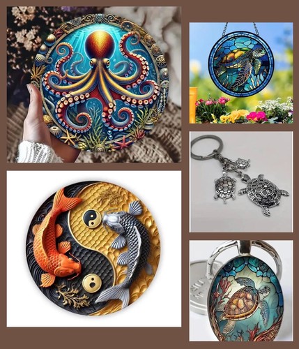 Dragon Eye Metal Tin Round Sign 20 x 20cm Aluminum Mythical Hanging Wall Plaque - Picture 17 of 23