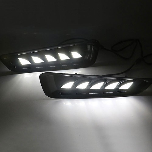 LED Sequential Amber Turn Signal Fog Lights For 2017-2021 Ford F-150 Raptor - Picture 5 of 11