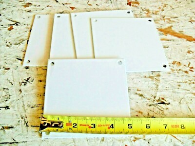 qty 5 - Hoffman A6P6 Internal Panel, J Box, 4.88 x 4.88, White, Steel, Fits 6x6