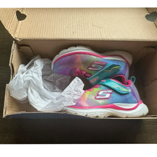 Skechers Trainer Lite-Dash N Dazzle Girls Training Shoe - Infant 7 - Picture 4 of 4
