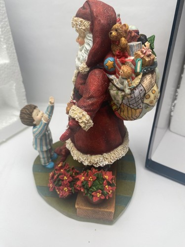 Warm Welcome Santa Sculpture Sherri Buck Baldwin 2001 1st Edition #16 Lang Wise - Picture 17 of 23