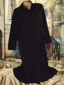 USA-8P-Talbots-Black-Coat-Zip-Out-Lining-w-Henri-Bendel-Garment-Bag
