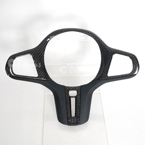 For BMW F40 F44 G20 G22 M2 M3 X3 X4 X5 X6 Real Carbon Fiber Steering Wheel Trim - Bild 1 von 14
