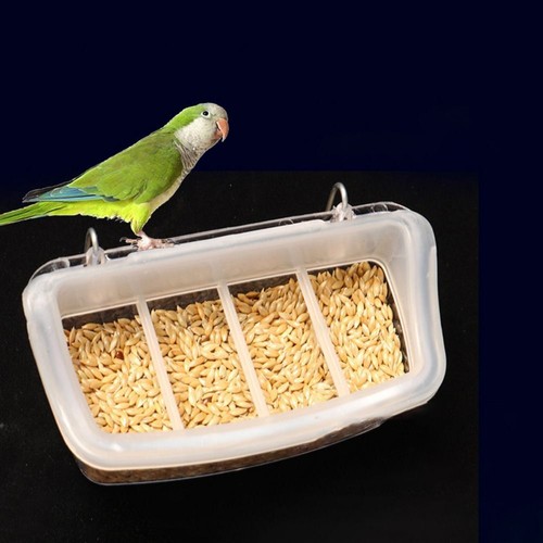 1PC Pet Bird Feeding Bowl Water Food Feeder Cup Bird Parrot Cage Dish Storage* - Picture 6 of 11