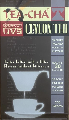 Ceylon Tea - Cha , Vacuum Packed 250g Selected Fine Leaf 🍂
