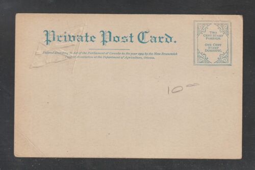 Postal patriótica St. John New Brunswick Bridge and Reversing Falls sin usar - Imagen 2 de 3