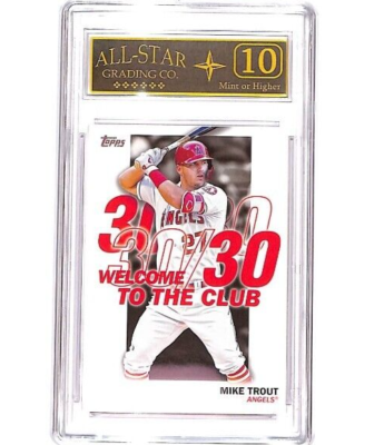 マイク・トラウト Topps Holiday Card 2023 #11 19 Baseball Card | H27 Mike Trout Christmas Lights Necklace SP
