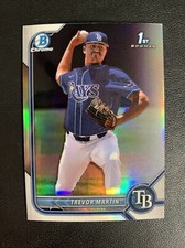 2022 Bowman Chrome Draft Trevor Martin Refractor 1st Tampa Bay Rays 