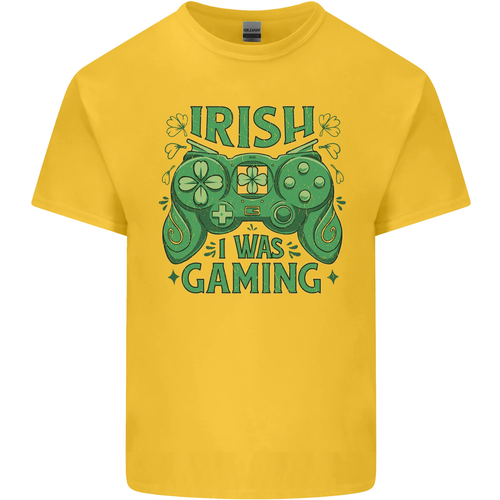 Irisch I Was Spielen St Patricks Day Spieler Kinder T-shirt Jungen Mädchen - Picture 8 of 61