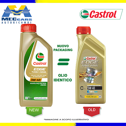 5 LITRI CASTROL EDGE TITANIUM TURBO DIESEL 5W40 OLIO MOTORE SINTETICO MB PSA VW - Bild 2 von 7