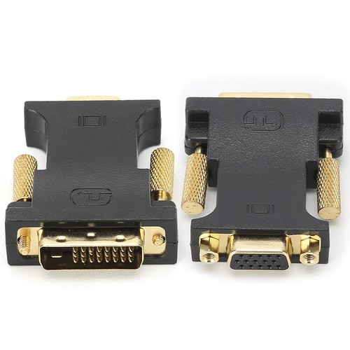 E0401 DVI‑I 24+1 Stecker Auf VGA Buchse Dual Channel Mit Chip Adapter GPU Zu BHC