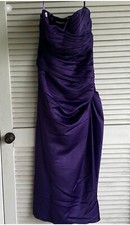 Mori Lee by Madeline Gardner Purple Strapless Cocktail Dress Womens Size 9/10