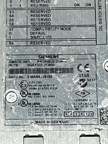 SIEMENS 6gk1503-2cB00 PROFIBUS OLM - Imagen 3 de 6