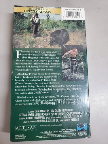 The Capture of Grizzly Adams (VHS, 1997) New Sealed - Picture 2 of 2