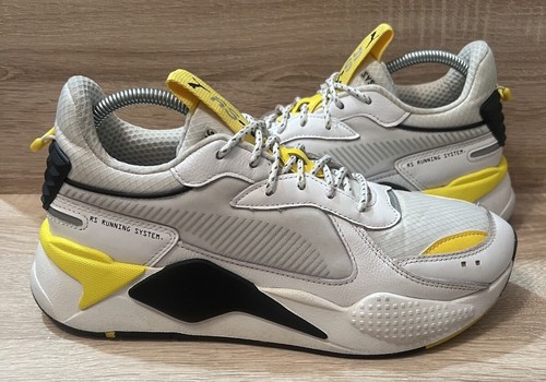 Puma RS-X Utility White/Black/Yellow Mens Running Shoes (UK Size 8) 373745-02 - Picture 4 of 17
