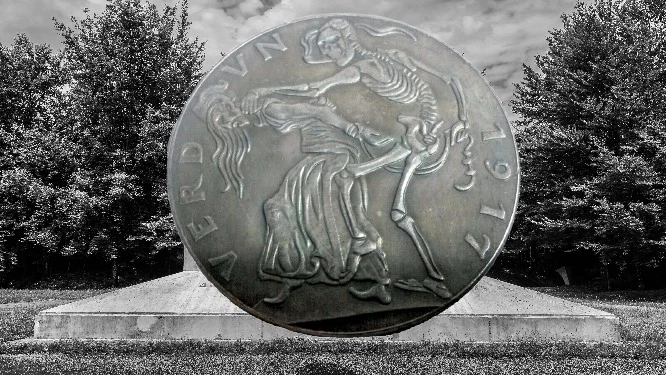 ALLEMAGNE, VERDUN 1917 KARL GOETZ PIÈCE MÉDAILLE COMMEMORATIVE - Photo 1 sur 7