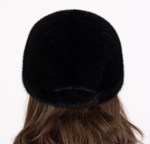 Women's Real Mink Fur Baseball Cap – Winter Fur Hat Real Fur Hat Visor Mink Cap - Picture 5 of 21