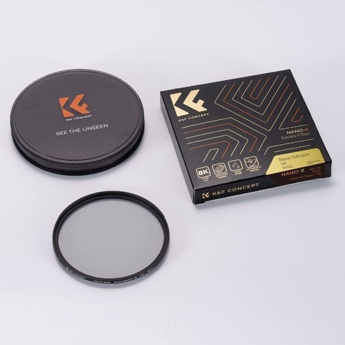 K&F Concept 72mm Diffusion Filter Ring Black Pro Mist 1/8 Filter Multi Coated - Picture 16 of 16