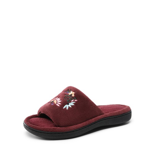 Women Lightweight House Slippers Memory Foam Open Toe Slip On Slippers - Picture 8 of 17
