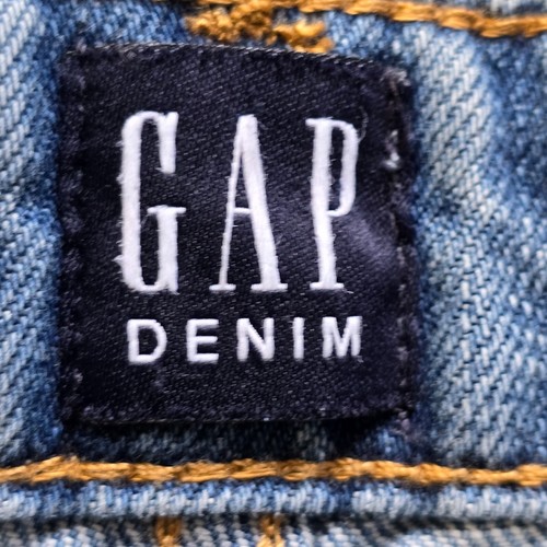 Gap Jeans Women 33 Sexy Boyfriend Leg Mid Rise Denim Blue Jean Distressed - Picture 4 of 12