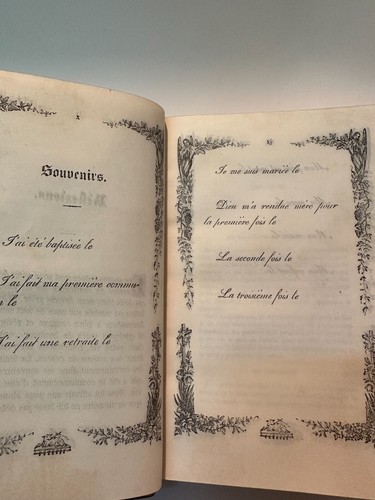 Antique French Missal LA FEMME CHRETIENNE 1859 Gilt Leather Catholic Prayer Book - Picture 9 of 13