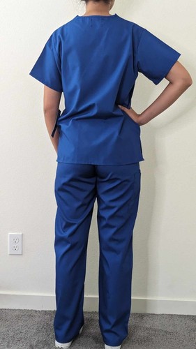 ELITE MEDICAL Hospital Nursing V-Neck CargoPants Uniform Size XS RN-122213 -NEW - Picture 3 of 6