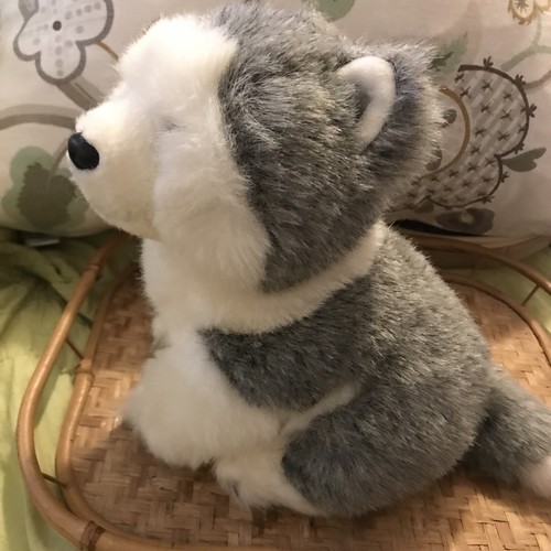TY 1994 Dakota der grauweiße Husky Plüsch 9 Zoll - Bild 3 von 8