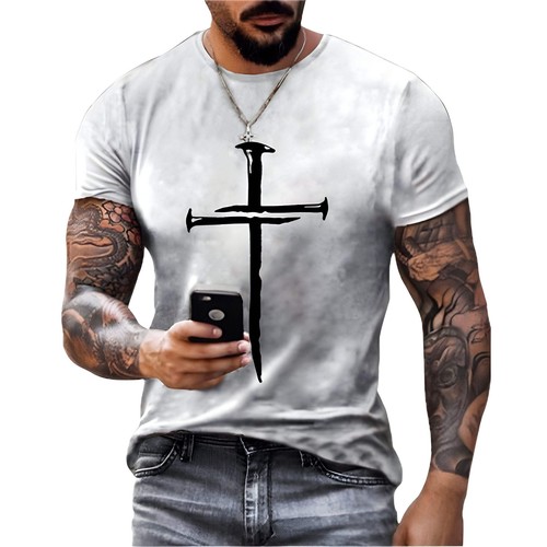 Summer Street Fashion 3D Printed Men's Short-sleeved Sports T-shirt Top for Teen - Picture 15 of 74