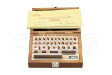 Grade AS-0 .050 to 4.000" 36 PCS Rectangular Gage Block Set NIST Cert M}