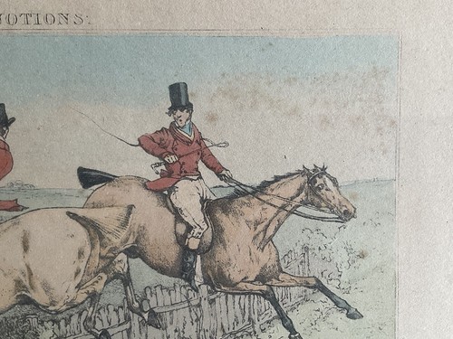 Antiguo estampado de caza de zorro enmarcado con nociones de H. Alken “you Are Going The Wrong Way” - Imagen 7 de 14