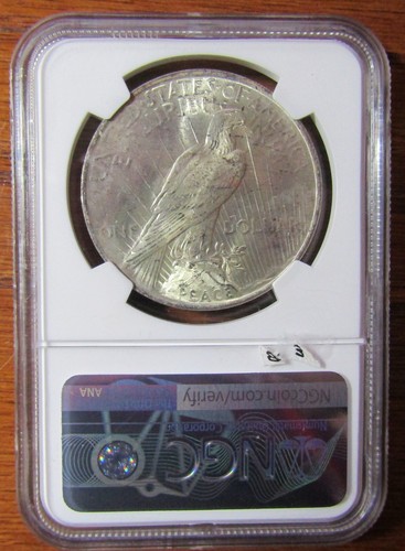 1923 Peace Silver Dollar $1 NGC MS 65 Binion Hoard Prestige Set #98 of 978 - Picture 2 of 2