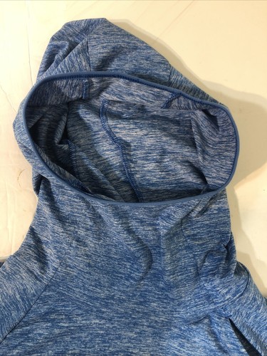 Suéter con capucha Nike para mujer azul granito ""Head Cap"" Swoosh 904901-450 talla XS - Imagen 2 de 7