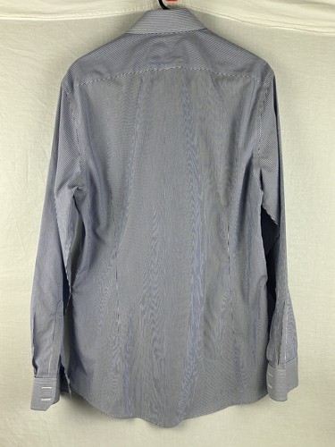CHARLES TYRWHITT Extra Slim Fit Non Iron Blue Stripe Cotton Dress Shirt 16-36 - Picture 5 of 10
