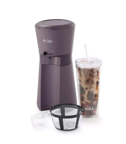 Cafetera Mr. Coffee® Iced™ con vaso reutilizable y filtro de café lavanda - Imagen 1 de 7