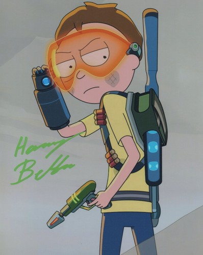 HARRY BELDEN SIGNED RICK AND MORTY PHOTO (1)