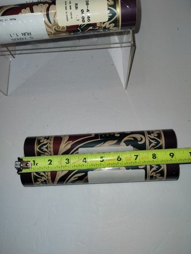 Vintage C Hollander Wallpaper Border 6 New Rolls Burgundy Architectural Scroll - Picture 6 of 7