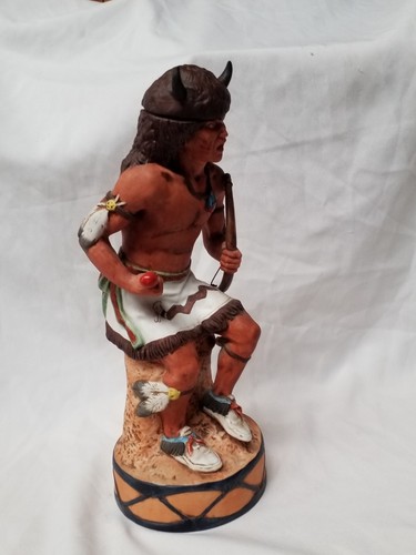 "Decanter bottiglia ceramica sci country vuoto edizione limitata 79' Buffalo Dancer 13" - Foto 6 di 22