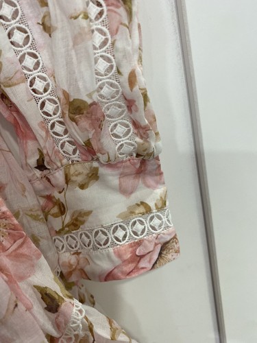 FOREVER NEW Valencia Trim Detail Skater Dress Sz 8 Pinks - Picture 6 of 8