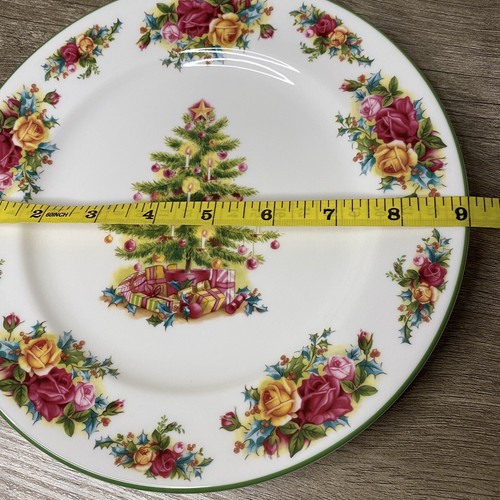 Royal Albert OLD COUNTRY ROSES HOLIDAY Classic Collection 9” Accent Plates 4 - Picture 8 of 11
