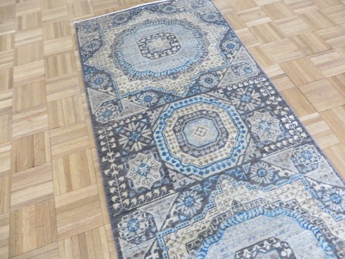 2'7 x 9'8 Runner Hand Knotted Brown Mamluk Oriental Rug G14954 - Picture 9 of 12
