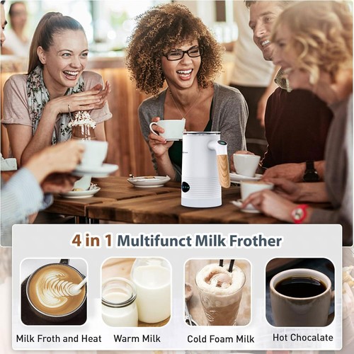 Electric Milk Frother and Warmer,4in1 400W Automatic Milk Frothers with Hot Cold - Picture 7 of 7